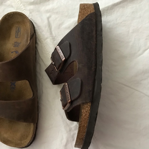 Birkenstock Arizona Oiled Leather Soft Footbed Size 36/Women's 5 - 5.5 Habana - Picture 13 of 16
